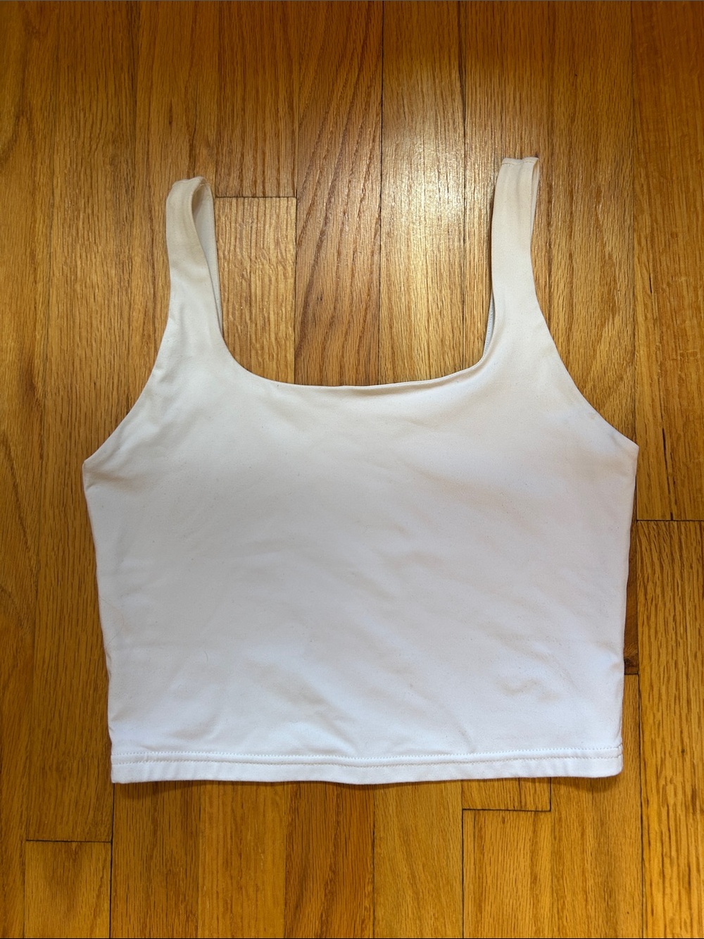 White Square-Neck Tank Top